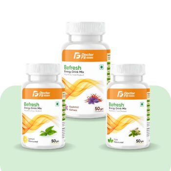 Befresh Energy Drink Mix Combo (Lemon + Tulsi + Kashmiri Kahwa)